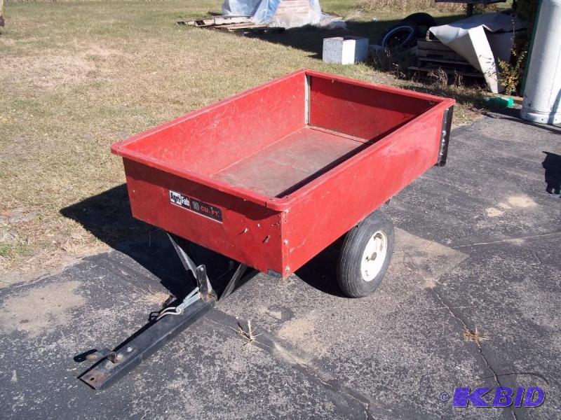 lot 8 image: 10 cu.ft Garden trailer with dump box...