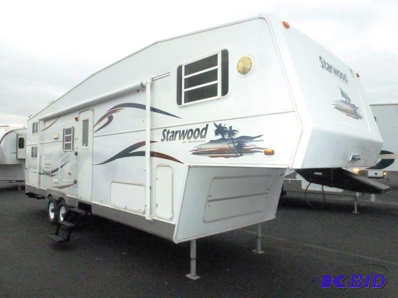 lot 2 image: 2004 McKenzie Starwood 29BHS Bunk House 5th Wheel with Slide-out
