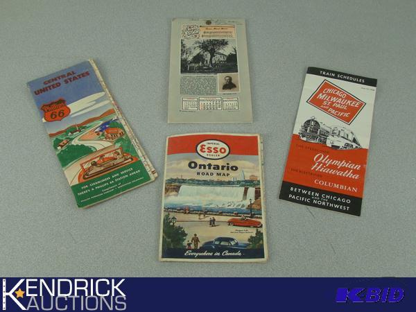 Vintage Maps, and Calendar From the 40s and 50s