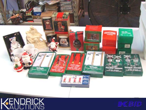 Lot of Department 56 and Hallmark Christmas Items