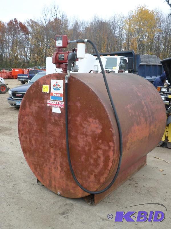 500-Gallon Diesel Fuel Tank With Fill-Rite 11...