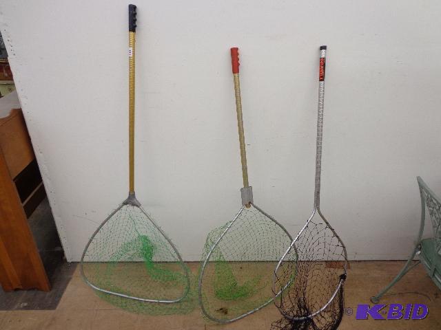 3 Landing Nets 2 - 23&quot Nets 1 - 19&quot...