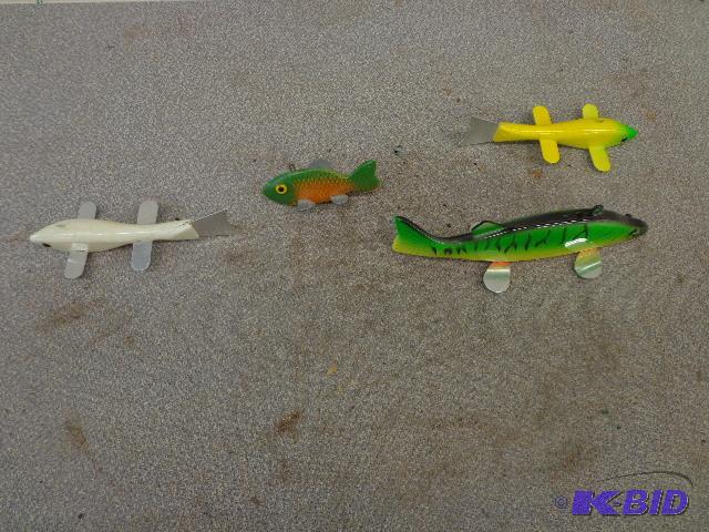 4 Spearing Decoys 3 NEW 1 Older Handmade&nbsp...