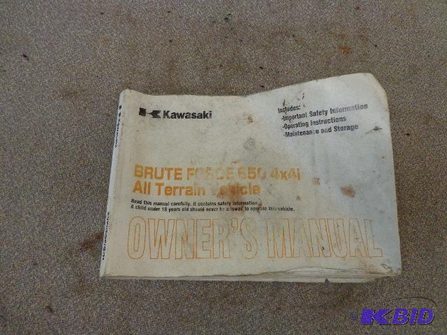 Kawasaki 650 ATV Manuel Kawasaki Brute Force ...