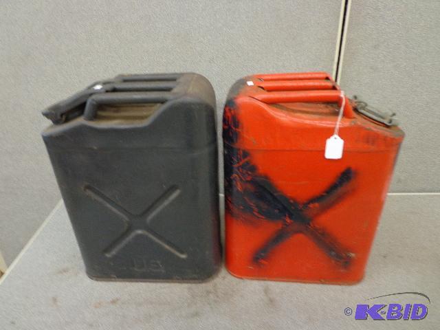 5 Gal. Jerry Cans Pair of 5 Gal. Jerry Cans &...