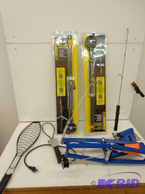 Ice Fishing Equipment Bucket of Ice Fishing E...