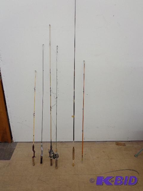 Fishing Rods Fiberglass &amp Steel Rods wRe...