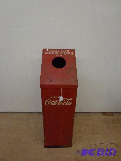 Coca Cola Cup&nbspBin Used Cup Bin Red and W...