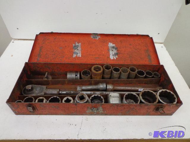 25 Piece Snap-On Socket Set Snap on Rachet 3...