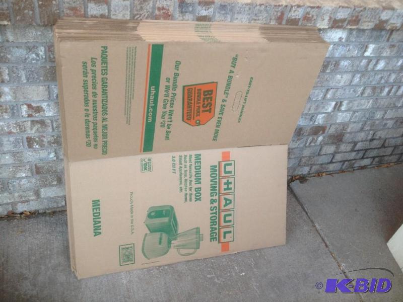 About 14 Uhaul Boxes &nbsp18&quot x 18&quot...