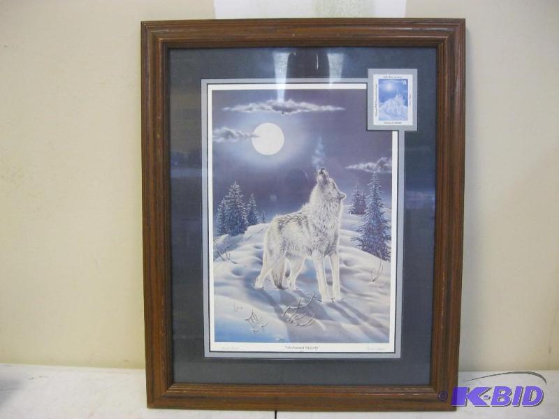 Cyndi Nelson Unchained Melody Wolf Stamp Pict...