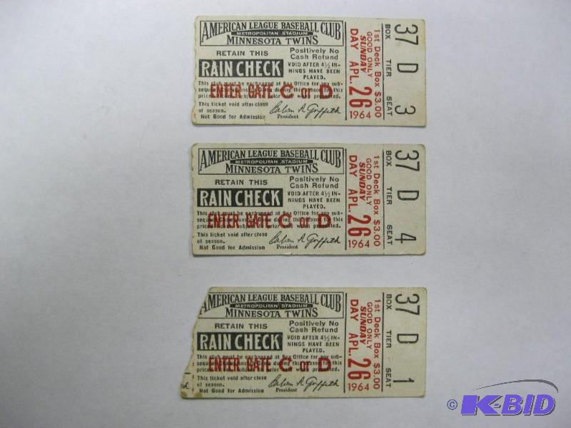 Vintage 1964 Metropolitan Stadium Minnesota T...