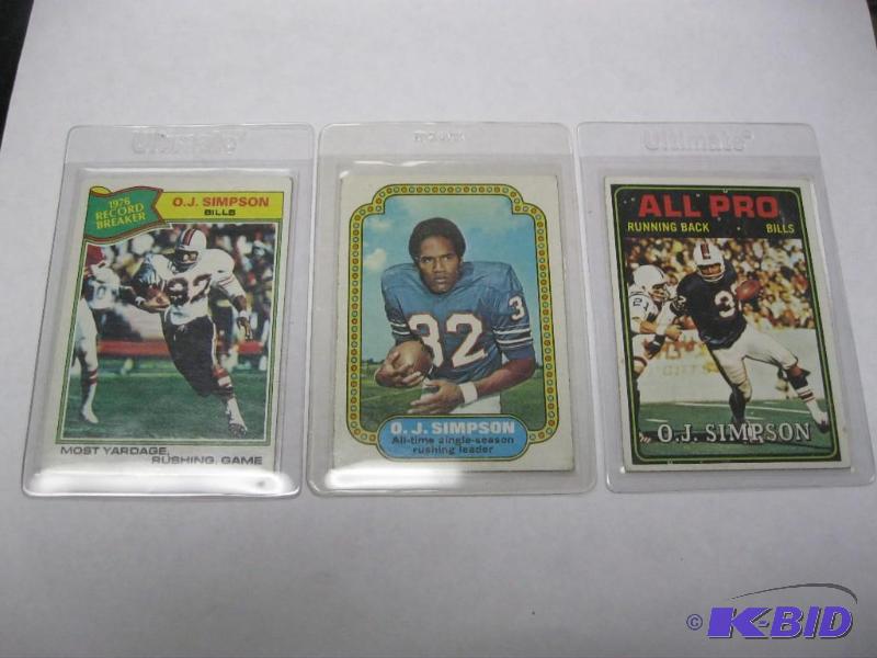 Lot Of OJ Simpson Football Cards...