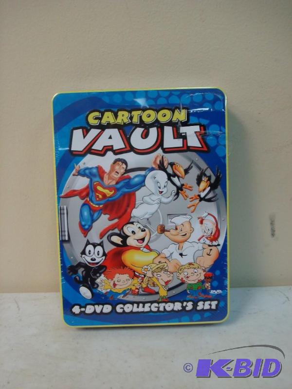 New Sealed Cartoon Vault 4 Disc DVD Set...