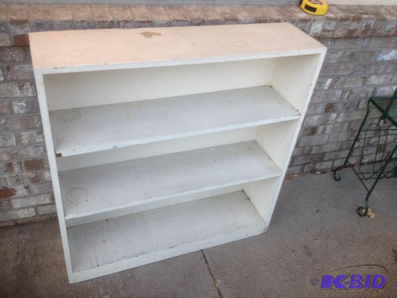 White Wood Shelf, Used, Some Wear...