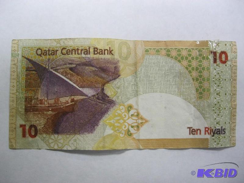 10 Riyals&nbspForeign Money Bill, Shows Wear...
