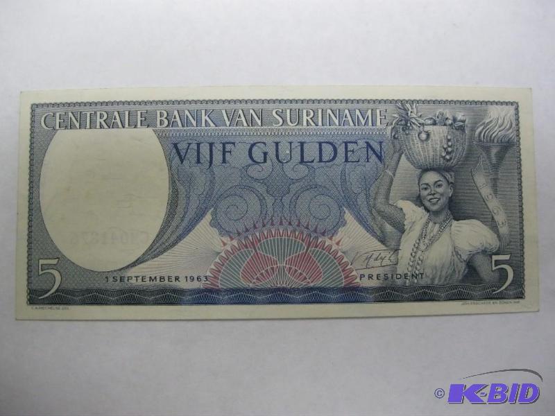 5 bank Suriname&nbspForeign Money Bill, Show...