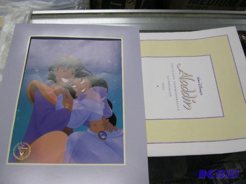 Disney Aladdin Lithograph&nbsp1993 Print...