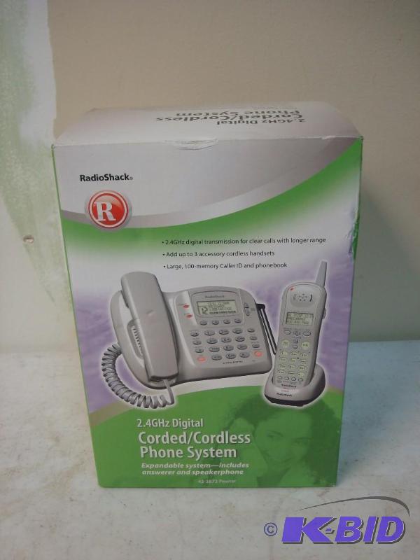 New Radio Shack Corded Cordless Phone System...