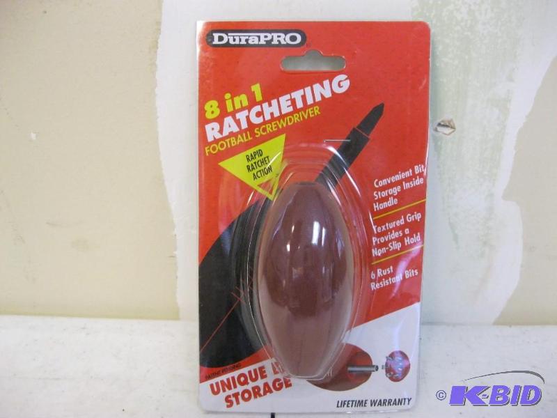 Durapro 8 in 1 Ratcheting Footbal Screwdriver...