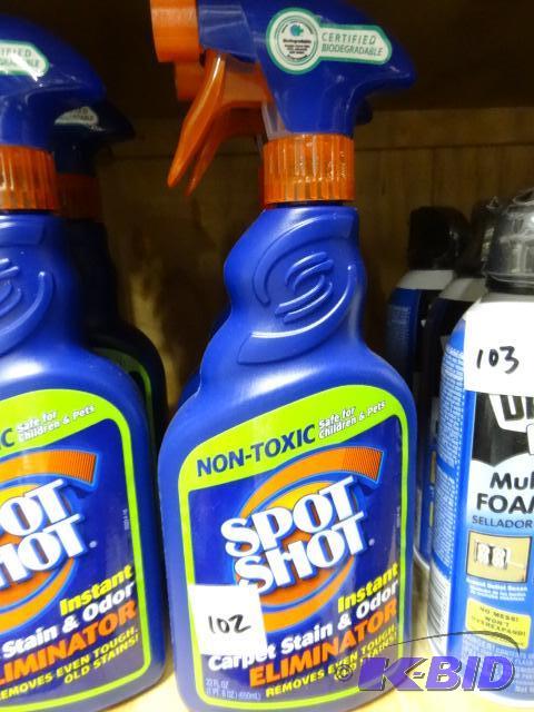 lot 102 image: Qty 2 NEW Spot Shot Non-Toxic Instant Carpet ...