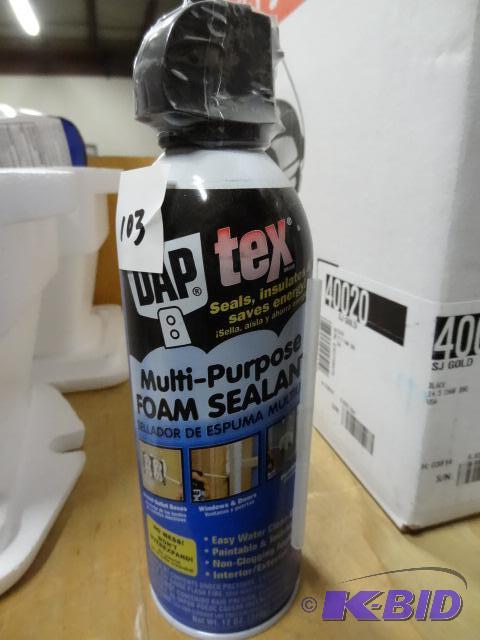lot 103 image: Qty 2 NEW DAP Tex Multi-Purpose Spray Foam Se...