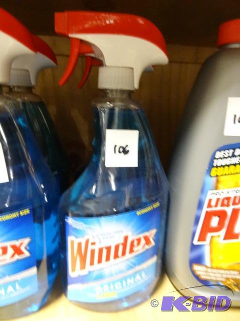 lot 106 image: Qty 2 NEW Bottles Windex Original 32 oz ea...