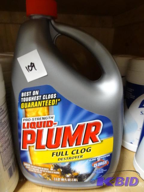 lot 109 image: NEW Liquid Plumr Full Clog Destroyer 80 oz...