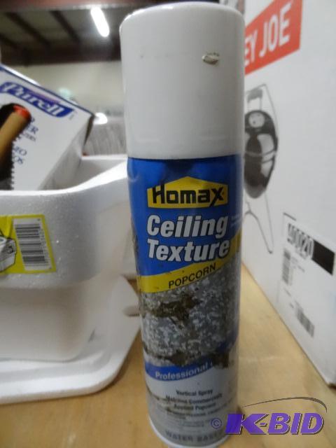 lot 125 image: Qty 3 NEW Homax Wall and Ceiling Texture Spra...