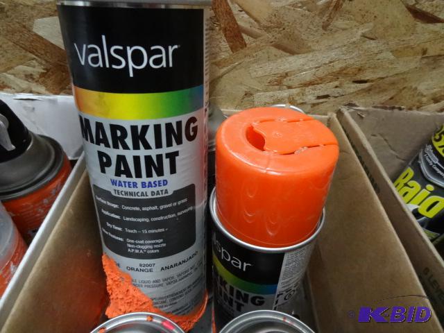lot 126 image: Qty 6 NEW Spray Cans Marking Paint...