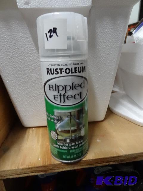 lot 129 image: Qty 2 NEW RustOleum Spray Paints Fluorescent ...