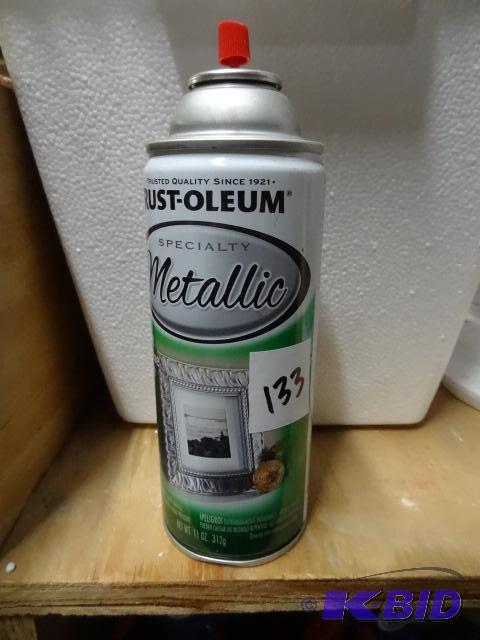 lot 133 image: Qty 3 NEW Rust Oleum Metallic Specialty Paint...