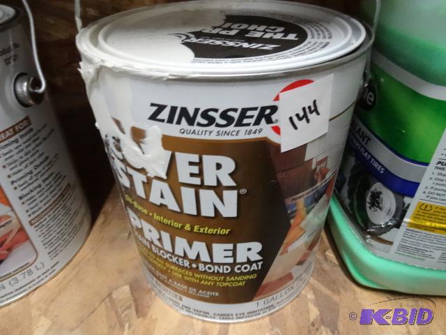 lot 144 image: NEW Zinsser Cover Stain Oil Based Primer and ...