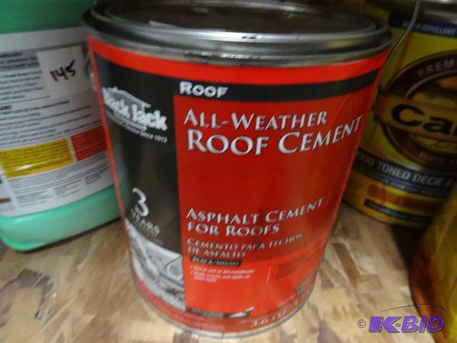 lot 146 image: NEW Black Jack All Weather Roof Cement Asphal...