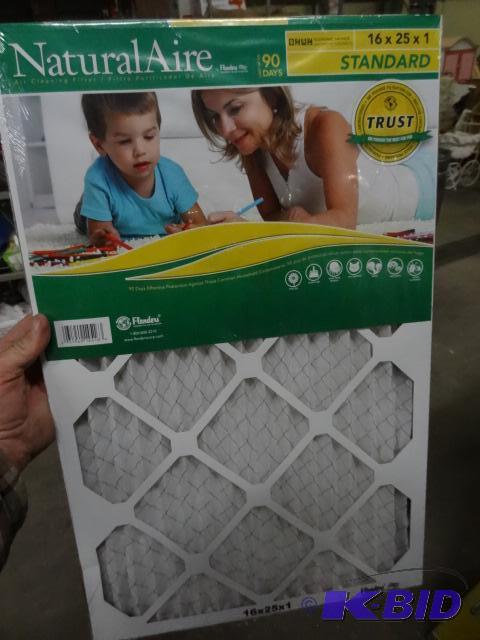 lot 151 image: Qty 4 NEW Flanders NaturalAire Standard Pleat...