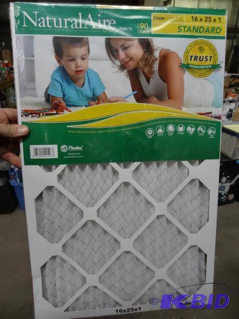 lot 152 image: Qty 4 NEW Flanders NaturalAire Standard Pleat...