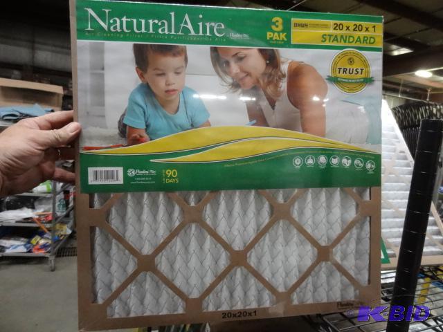 lot 158 image: Qty 4  3 packs (12 total) Flanders NaturalAir...