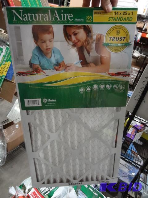 lot 161 image: Qty 4 NEW Flanders NaturalAire Pleated Air Fi...