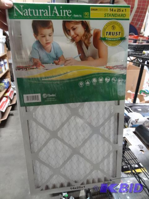 lot 163 image: Qty 4 NEW Flanders NaturalAire Pleated Air Fi...
