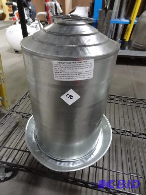 lot 170 image: NEW Little Giant 3 gal Double Wall Fount, pan...