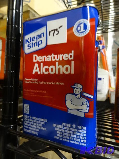 lot 175 image: Qty 2 NEW Klean Strip Denatured Alcohol qt ea...