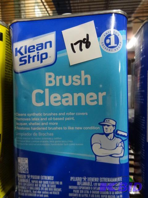 lot 178 image: Qty 2 NEW Klean Strip Brush Cleaner for Latex...