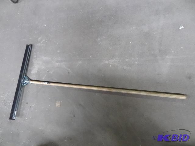 lot 19 image: NEW 30in Double Bladed Squeegee with wood han...