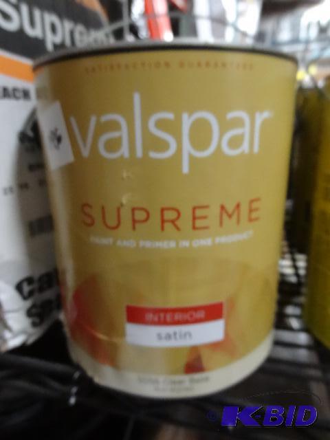 lot 196 image: Qty 2 NEW Valspar Supreme Interior Paint and ...