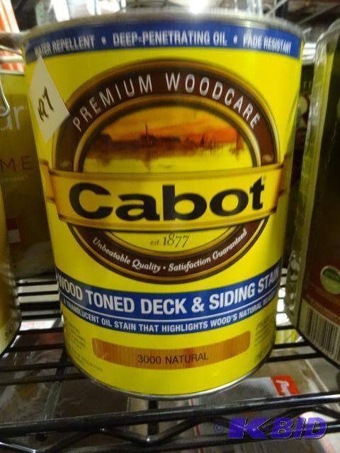 lot 197 image: Qty 2 NEW Cabot Premium Wood Toned Deck and S...
