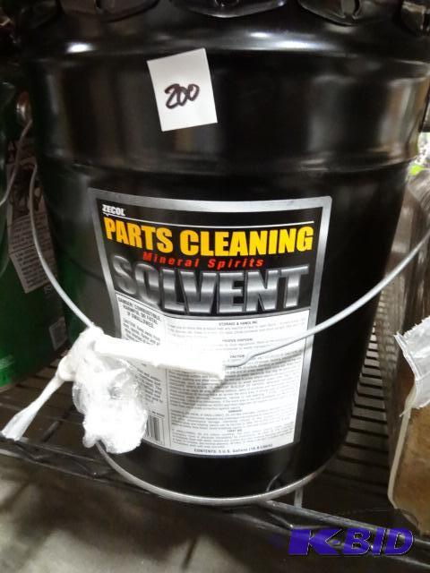 lot 200 image: NEW 5 gal Pail Zecol Parts Cleaner Mineral Sp...