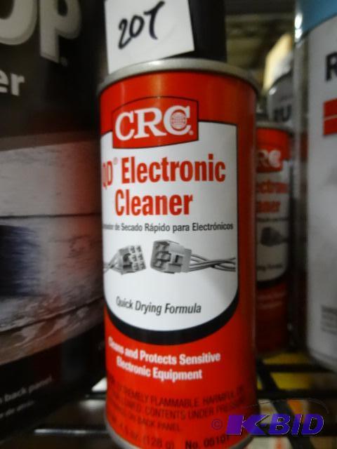lot 207 image: Qty 4 NEW CRC QD Electronic Cleaner Cleans an...