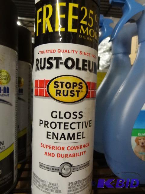 lot 210 image: Qty 3 NEW RustOleum Gloss Protective Enamel. ...