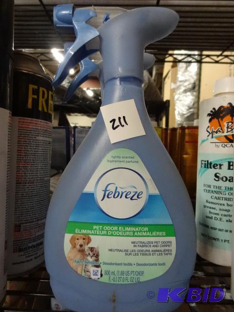 lot 211 image: Qty 2 NEW Febreze Pet Odor Eliminator 27 oz e...