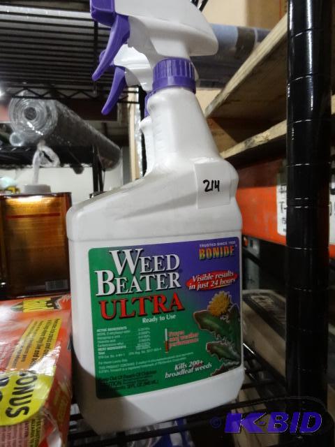 lot 214 image: Qty 2 NEW Bonide Weed Beater Ultra Ready to U...